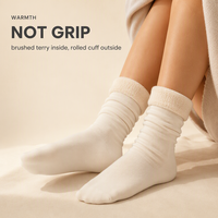 Chaussettes de sport d'intérieur personnalisées avec logo, antidérapantes, style décontracté, semelle en tissu éponge, OEM ODM