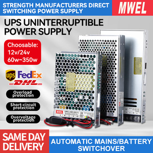 MWEL 150W 12V 24V <b>UPS</b> <b>Power</b> <b>Supply</b> for Home CCTV Security Camera Door Access Battery Backup - Product Image 2