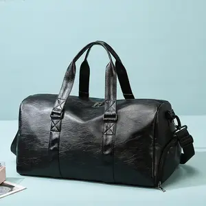 Asian Zen Unisex Folding Bags Gym Men Women Makeup Waterproof Pvc Travel Cosmetic C Pu Duffel Bag With Shoe Compartment
