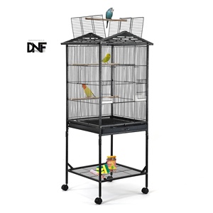 Jaula <span class=keywords><strong>para</strong></span> Pájaros de 47 Pulgadas, de Acero Inoxidable y Hierro, Plegable y Resistente, <span class=keywords><strong>para</strong></span> Perros, <span class=keywords><strong>Conejos</strong></span>, Gatos, Animales Pequeños, Chinchillas y Razas Medianas - Product Image 1