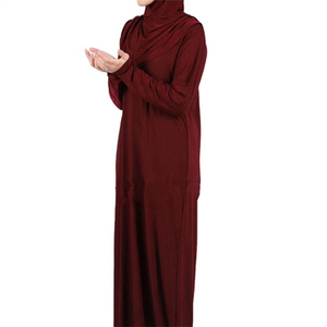 Ramadan un pezzo preghiera Abaya vestito con cappuccio kaftano musulmano donne Jilbab abito <span class=keywords><strong>Hijab</strong></span> abito tinta unita Islam Dubai <span class=keywords><strong>turchia</strong></span> <span class=keywords><strong>vestiti</strong></span> - Product Image 4