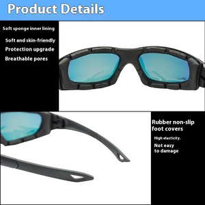 Lunettes de cyclisme Shenmoren SMR-HB-015 personnalisables, tactiques, polarisées, légères, avec monture en PC et verres en plastique résistants aux projectiles, à monture intégrale. - Product Image 4