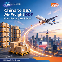 Transitaire professionnel Chine-USA, transport aérien DDP, logistique tout compris