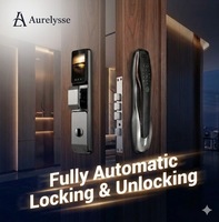 Cerradura Inteligente Todo en Uno Aurelysse, Cerradura Inteligente de Grado Profesional con Reconocimiento Facial 3D y Intercomunicador Activo para Puerta de Casa
