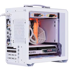 Boîtier de PC de jeu LY New Small Micro ATX Mid Tower avec construction en acier en stock, compatible avec un refroidisseur à eau de 240 mm sur le dessus - Product Image 5