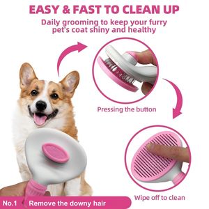 Brosse à shampoing pour chien Gants de toilettage pour animaux de compagnie Fournitures de toilettage pour chats <span class=keywords><strong>Kit</strong></span> de nettoyage pour animaux de compagnie 5 en 1 - Product Image 2