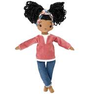 Ensemble de poupées ballerines en peluche pour filles, en coton, style princesse, avec robe de ballerine