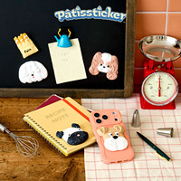 Autocollants décoratifs et aimants en PVC de la série Patissticker, pour coques de téléphone et réfrigérateurs, peuvent être fixés sur le bureau.