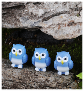 Figurine de terrarium miniature en gros hibou porte-bonheur résine artisanat ornements petits animaux sculpture <span class=keywords><strong>statue</strong></span> fée jardin décoration - Product Image 5