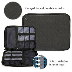 Sac de rangement pour gadgets électroniques de voyage, sac de transport, pochette pour câble USB, personnalisé en usine BSCI, populaire - Product Image 4