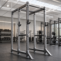 Rack de musculation commercial à 6 poteaux pour la musculation en salle de sport