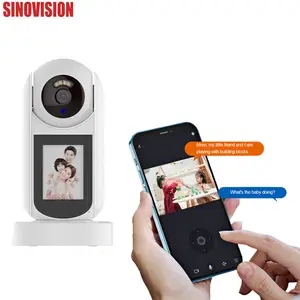 Nuovo Design Video bidirezionale Mini telecamera di sorveglianza intelligente HIFI Stereo suono Baby Monitor telecamere con schermo ad alta definizione