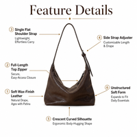 Sacs Hobo Vintage en Cuir Véritable Personnalisés pour Femmes, Sacs Messager pour Femmes, Vente en Gros