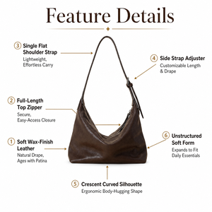 Sacs Hobo Vintage en Cuir Véritable Personnalisés pour Femmes, Sacs Messager pour Femmes, Vente en Gros - Product Image 2