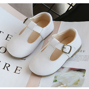 Chaussures décontractées à bride en T pour bébés garçons, chaussures en cuir pour enfants, chaussures noires et blanches pour filles, nouvelles sandales d'été Mary Janes pour enfants - Product Image 3