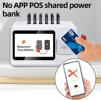 Borne de recharge intelligente à 6 baies avec terminal de paiement sans contact sécurisé - Station de location de table avec charge rapide PD