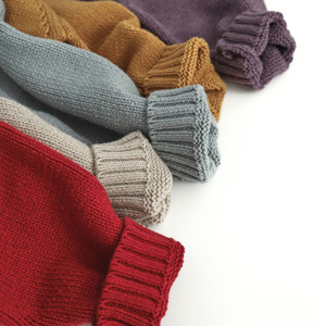 Cardigan en coton pur tricoté pour enfants, couleur unie, col rond, <span class=keywords><strong>pull</strong></span>-manteau printemps-été pour garçons et filles, vêtements d'extérieur quotidiens pour bébés et enfants - Product Image 5