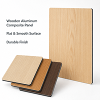 Panneau composite en aluminium à grain de bois pour armoires de cuisine