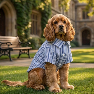 JiaBei Printemps-Été Chemise à cravate pour petit chien de type gentleman, vêtements pour chien à deux pattes, vêtements pour animaux de compagnie, vente en gros - Product Image 1