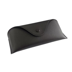 Étui à lunettes rectangulaire semi-rigide rétro de couleur unie pour le rangement des lunettes unisexe - Product Image 5