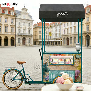 Camion de restauration mobile de rue de conception réputée Miles, modèle V4C, avec vitrine réfrigérée pour gelato et crème glacée, tout en un - Product Image 2