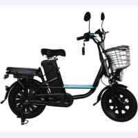Moped électrique à deux roues avec pédales, batterie au lithium 60V, type intelligent à capteur, tube inférieur, moteur de moyeu arrière, 3 vitesses, 500W, fabriqué en Chine