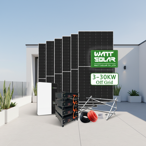 Kit Solar Completo Fuera de la Red, Sistema de Paneles Solares de 3-100KW, Inversor MPPT con Certificación CE, Conjunto Completo para Uso Doméstico, Agrícola e Industrial - Product Image 1