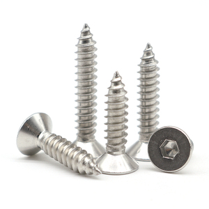 SS A2 A4 vite autofilettante in acciaio inossidabile M2 M2.3 M2.6 M3 M4 M5 svasata CSK testa piatta esagonale <span class=keywords><strong>viti</strong></span> autofilettanti - Product Image 1