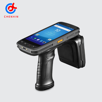 Lector portátil Pda de larga distancia, sistema Android, UHF, 860-960mhz, Chip Impinj R2000, Terminal Pda, Rfid, Uhf, 2 puertos