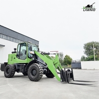 Kostengünstiger Diesel-Lader LAWNIO 3000kg Betriebsgewicht mit Vollhydraulischer Lenkung Sand- und Kies-Lader für den Hof Mini-Diesel-Lader