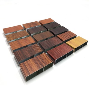 OEM profilo di estrusione di alluminio a grana di legno per decorazioni di mobili - Product Image 3