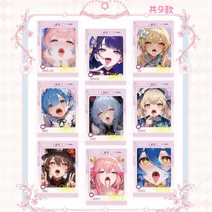 Venta al por Mayor de Tarjetas Coleccionables de A5 con Diseño de Peach Sweetheart Wave Goddess Story, Waifu Yae Miko <span class=keywords><strong>Ganyu</strong></span>, Juguetes Doujin, Regalo de Navidad - Product Image 5