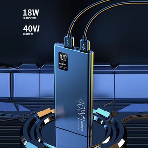 พาวเวอร์แบงค์ 20000mAh 40W ชาร์จเร็ว ช่องเสียบ USB Micro USB 5V สีดำ สีขาว พาวเวอร์แบงค์แบบพกพา รุ่น K8 - Product Image 4