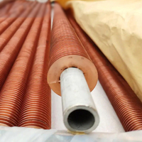 Prix bon marché Tubes à ailettes extrudés en cuivre personnalisés