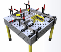 Juniu Banc de travail de soudage 3D flexible en fer, support de positionnement multi-trous avec revêtement en poudre pour opérateurs robotisés et monteurs