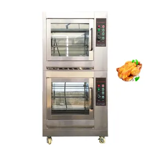 Elétrico automático assado asas de frango grelhado Rotisserie forno rotativo assado pato máquina