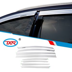 แผ่นเบี่ยงหน้าต่างตัวป้องกันน้ำกันแดดกันแดดแบบโครเมียมอุปกรณ์เสริมอัตโนมัติกระบังหน้าประตูสำหรับเพลง BYD สูงสุด<span class=keywords><strong>2018</strong></span>- - Product Image 3