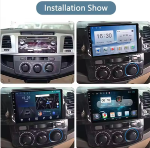Radio de Coche Android de 2 DIN y 10.1 Pulgadas con GPS Integrado, Función CarPlay, DSP, Estéreo Multimedia para Fortuner <span class=keywords><strong>Hilux</strong></span> 2005-2014 - Product Image 2