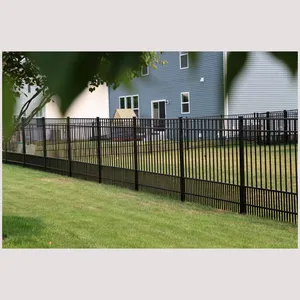New Design , High Quality, Easy To Install Yard Aluminum Fencing Iron Metal Fence Hot Galvanized Wrought Iron Fence