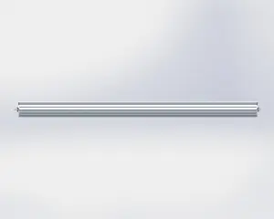 Capa telescópica de alumínio cnc, tampa linear de alumínio