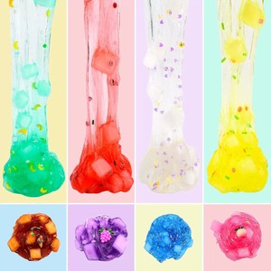 CHENXI Nouveau Design 70ml Slime Cristal Ultra Doux Transparent Coloré Parfumé Kit de Jouets Éducatifs DIY Sûr Non Toxique 9 Couleurs Anti-Stress - Product Image 3