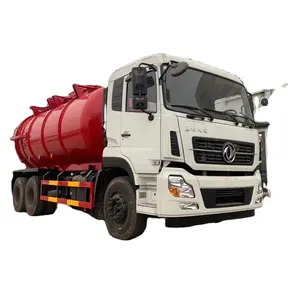 right hand drive sewage suction truck 20 cmb dongfeng Vacuum sewage suction tanker truck 6x4