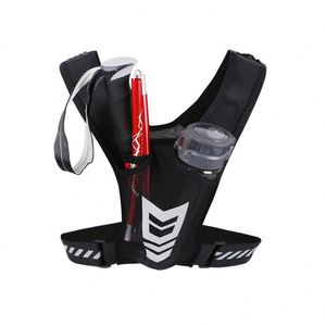 Newest Trendy Reflective Vest Running <b>Backpack</b> Vest Cell Phone Chest Harness Bag Ydration Black Running Vest - Product Image 2