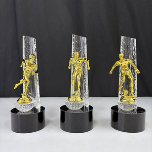 جديد بطل الرياضة MVP الغوص كرة القدم الجري سباق مباراة المعادن الكريستال الكأس - Product Image 1