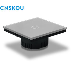 CNSKOU EU/UK 220V Panel de cristal <span class=keywords><strong>Electricidad</strong></span> 1/2/3/Gang No Neutral Tablero de lujo Pared Led Luz de inducción Interruptores táctiles - Product Image 6
