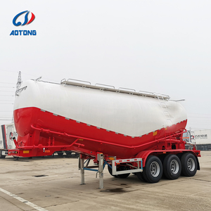 <strong>New</strong> Self-Unloading Steel Tri-Axle Semi-Trailers Anti-Rust Truck Trailers for Powder Bulk Cement Tanker - Product Image 3
