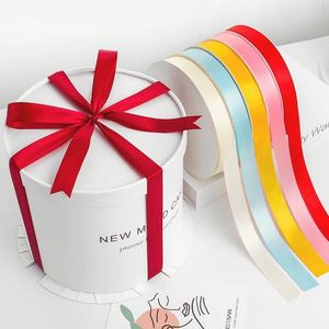 Ruban en polyester tissé double face de 2 cm, couleur unie, pour emballage cadeau, décoration de gâteaux, 100 % polyester, emballé en rouleau - Product Image 5