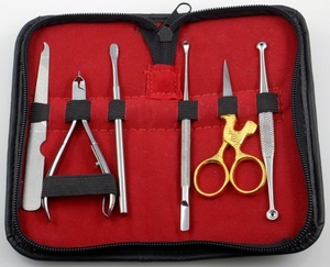 Manicure Kit <b>Nail</b> Tools <b>Set</b> of 7 Pieces With <b>Nail</b> Nipper Clipper Tweezer Cuticle Scissors Manicure Kit - Product Image 4