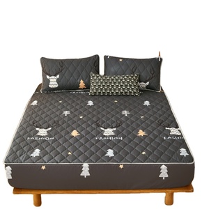 Chapeau complet de lit en polyester à pince en coton imperméable, type drap <span class=keywords><strong>housse</strong></span> anti-acariens et anti-urine - Product Image 1