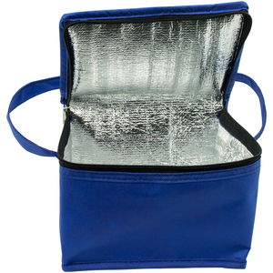 Sac isotherme réutilisable personnalisé avec logo, fermeture éclair, poignée moyenne, capacité 6 canettes - Product Image 5